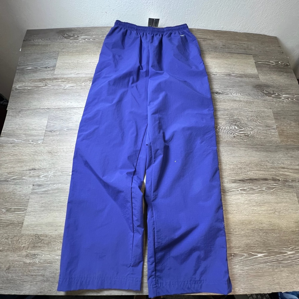 Nike Track Pants Youth L 12-14 Purple Nylon Ripstop Zipper Leg Athletic Pants